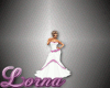 Wedding Dress Pink Trim