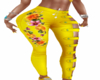 Yellow pants flowers UA
