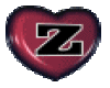 Z heart letter