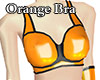 Orange Latex Bra