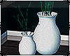 ∞| White/Green Vase