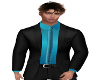 Tony Teal & Black Suit