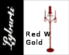 Unity Candle Red W Gold