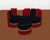 Red and black Sofa