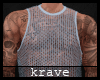 [K] MESH TANK W TATTOOS