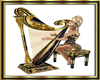 Ornate Golden Harp