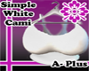 Simple White Cami APlus
