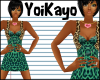 YK| Cheetah Dress Teal