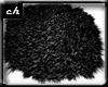 ch-Black Fur Rug