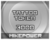 -M- Silver Tattoo Token