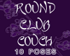 Round Club Couch 10 Pose