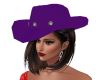 Purple western hat