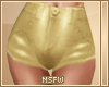 lNl Gold Disco Shorts