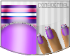 [C.] Purple|Stripe Nails