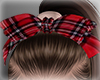 tartan hair bow