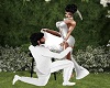 WEDDING GARTER POSE