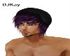 black&purple hat hair 