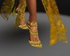 gold shoes weedding