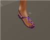 Purple Sandals & Nails