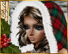 I~Xmas Tartan Fur Hood