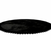 Black round rug