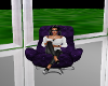 relaxing purple chair