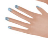 Girls Blue Fancy Nails