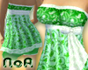 *NoA*Floral Green Dress