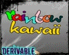 Rainbow Kawaii bubble