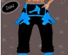D*DJ Animated Pants Blue