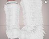 D. R. White Fur Boots