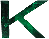 Letter K Green