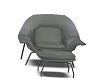 Grey Leather Chair