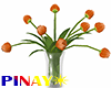 Orange Tulips Vase