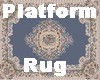 Smokey Blue Platform Rug