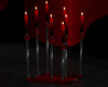 Red Black Floor Candles