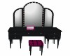 Black vanity table