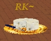 RK~ Golden Cheese Plate