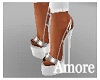 Amore Nani White Heels