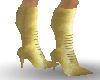 gold/white boots