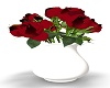 Red Rose with Vase