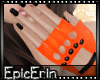 [E]*Orange/Black Gloves*