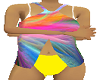 swimsuit rainbow & yello