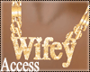 A. Wifey Gold Necklace F