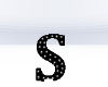 LETTER S BLACK