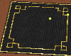 Black and gold rug
