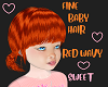 Red Wavy Baby Fine hair