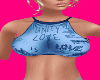 Blue Love Tube Top