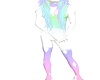 pastel rainbow fur