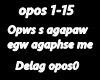 Opws s agapaw